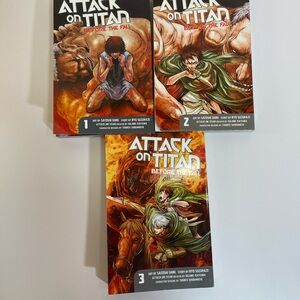 Attack On Titan Before The Fall Vol 1-3 Manga Books Lot, Hajime Isayama